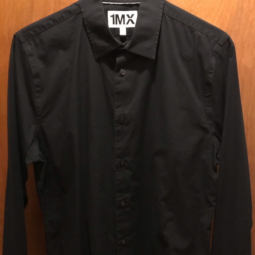 Express Black Button Down